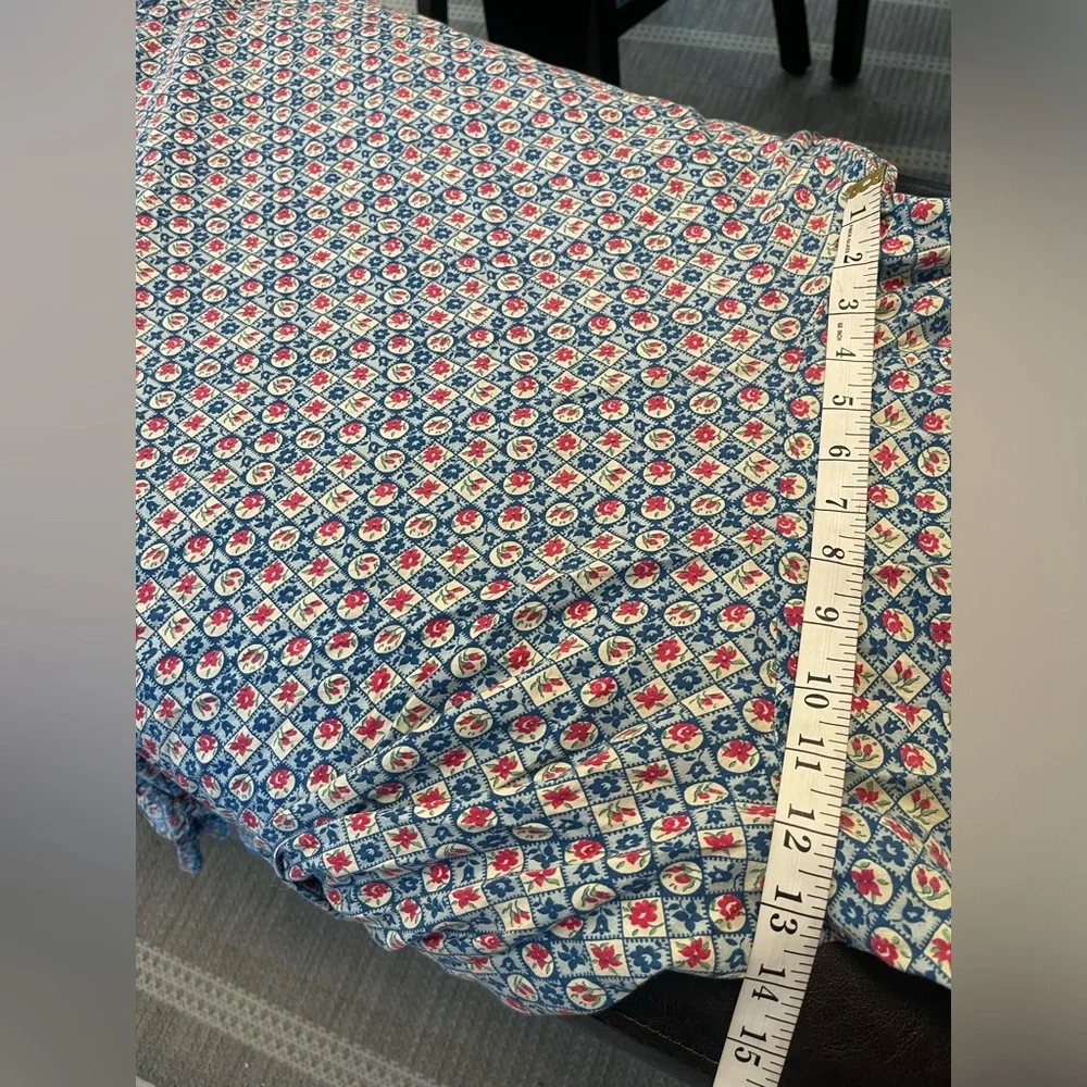 Vintage 1930s? Cotton Calico lawn handmade prairie cottage back lace up dress XS - Picture 9 of 10